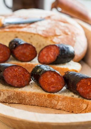 Una foto de Chorizos ahumados