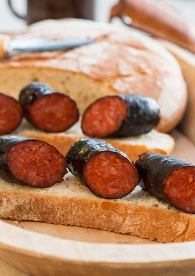 Una foto de Chorizos ahumados