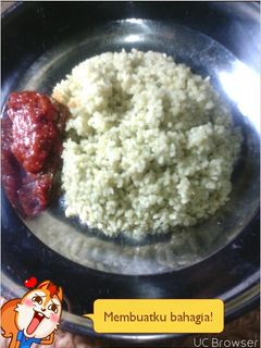 Foto resep nasi ijo sambel goreng tongkol