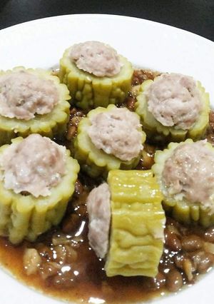 Foto resep Pare Isi Daging Babi