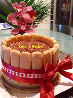 Foto resep Tiramisu Charlotte (Eggless Charlotte Tiramisu)