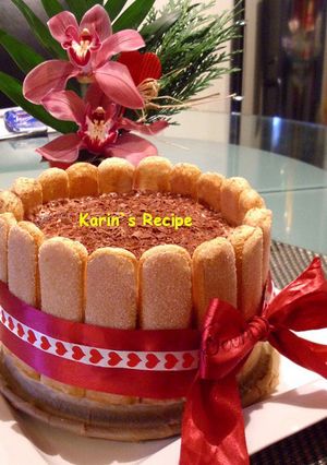 Foto resep Tiramisu Charlotte (Eggless Charlotte Tiramisu)