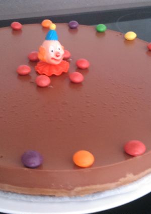 Una foto de Tarta de chocolate y galletas 