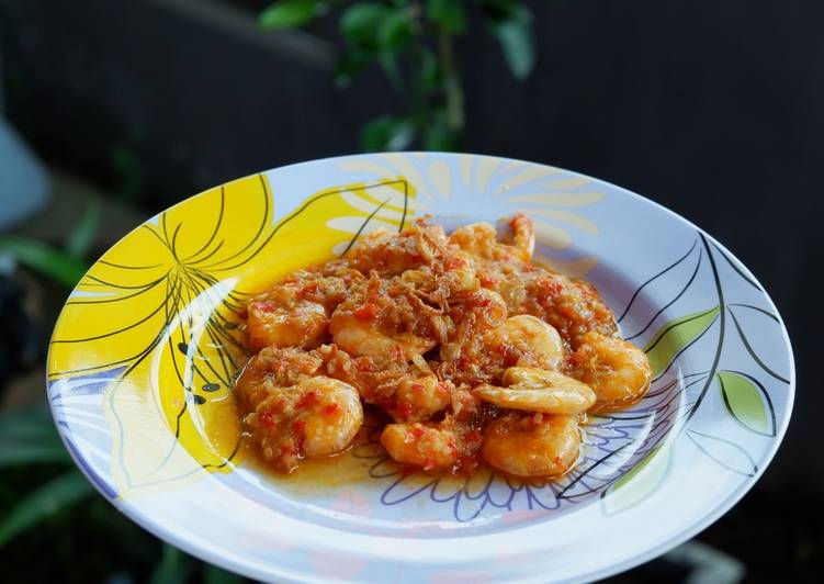 Langkah Mudah untuk Menyiapkan Udang balado very simple Anti Gagal