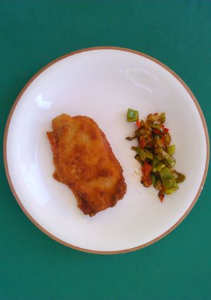 Una foto de San Jacobos de cerdo con jamón