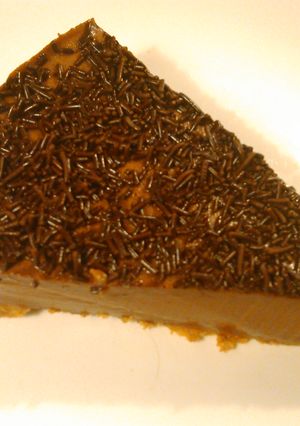 Una foto de Tarta de cuajada de chocolate