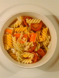 Una foto de Ensalada de pasta con tornillos