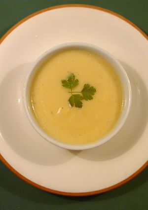 Una foto de Crema de calabacín