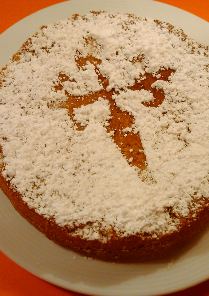 Una foto de Tarta de Santiago