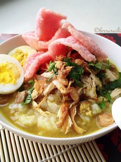 Foto resep Bubur Ayam Kuah Kuning