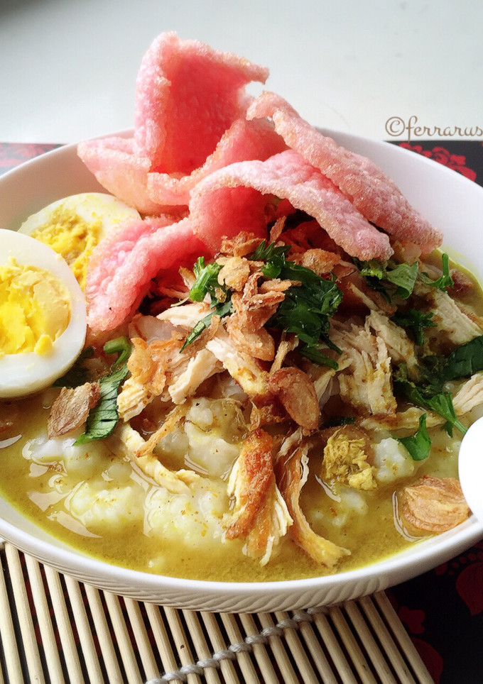 Foto resep Bubur Ayam Kuah Kuning