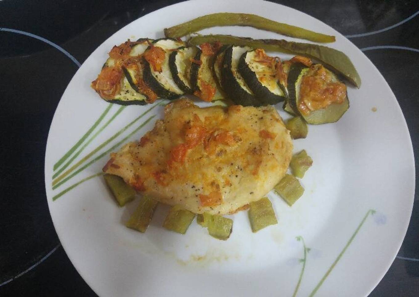 Calabacín con pechuga