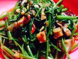 Tumis kangkung mix terong