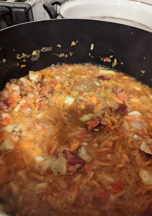 Una foto de Guiso de lentejas agridulce 🍲