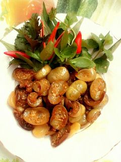 Hình của món Cà muối chua xào (món mẹ chồng tôi) .