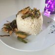 Arroz con pechuga de pollo y verduras
