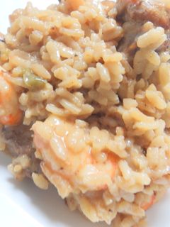 Una foto de Risotto con gambas y sépia con mascarpone y parmesano