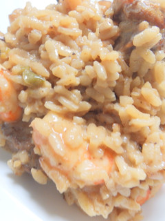 Una foto de Risotto con gambas y sépia con mascarpone y parmesano
