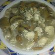Pollo con champiñones