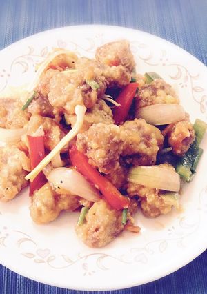 Hình của món Một chút biến tấu với thịt nạc vai.