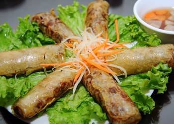How to Cook Appetizing Vietnamese Style Deep Fried Spring Rolls Cha Gio  Nem Ran
