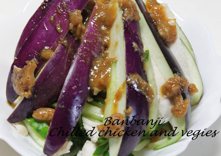 Chilled Chicken and Veggie Salad (Banbanji Style Salad)