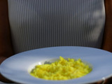 Maravilloso arroz basmati, preparado con limón y cúrcuma