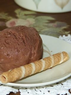 Una foto de Helado de chocolate