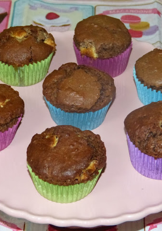 Una foto de Muffins de triple chocolate