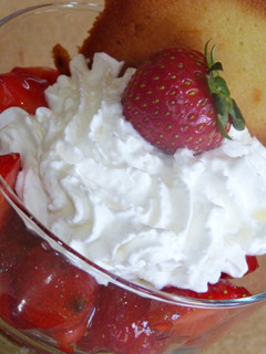 Una foto de Copa de fresas