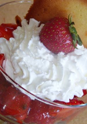 Una foto de Copa de fresas