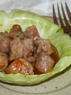 Una foto de Cerdo agridulce o cerdo chino
