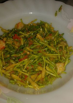 Foto resep Tumis bunga pepaya udang