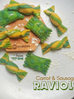 Foto resep Carrot Sausage Ravioli