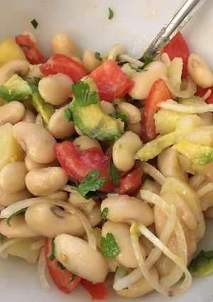 Una foto de Ensalada de porotos