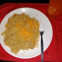 A picture of Fried rice with onions #creativerice.