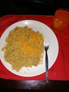 A picture of Fried rice with onions #creativerice.