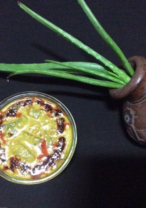 A picture of Aloevera curry.