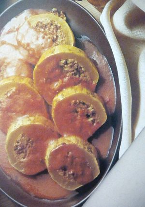 Una foto de Calabacines rellenos