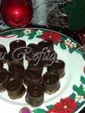 Bombons de Chocolate Negro e Chocolate Branco com Avelãs