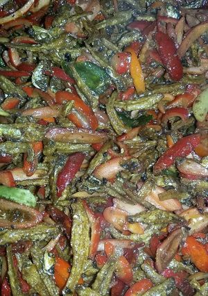 Foto resep Oseng Teri Dan Kulit Melinjo