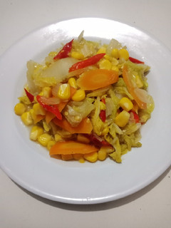 Foto resep Tumis sawi putih jagung wortel