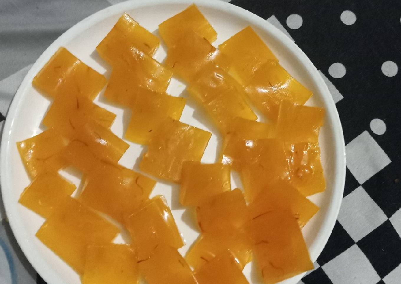 Kids favourite Mango custard Burfi