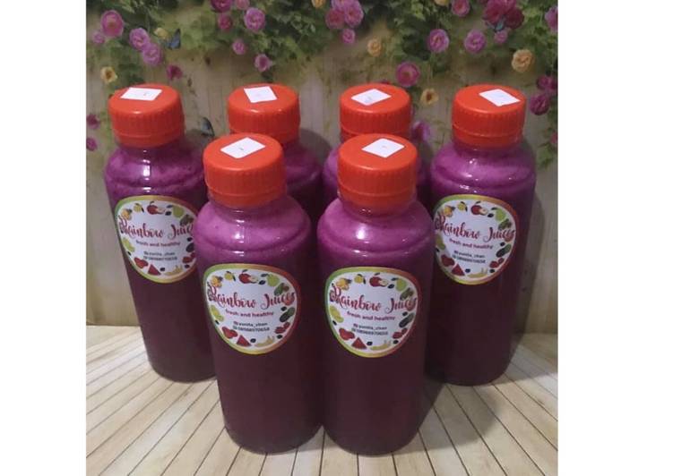 Langkah Mudah untuk Menyiapkan Diet Juice Dragon Fruit Lime Grape Orange, Menggugah Selera