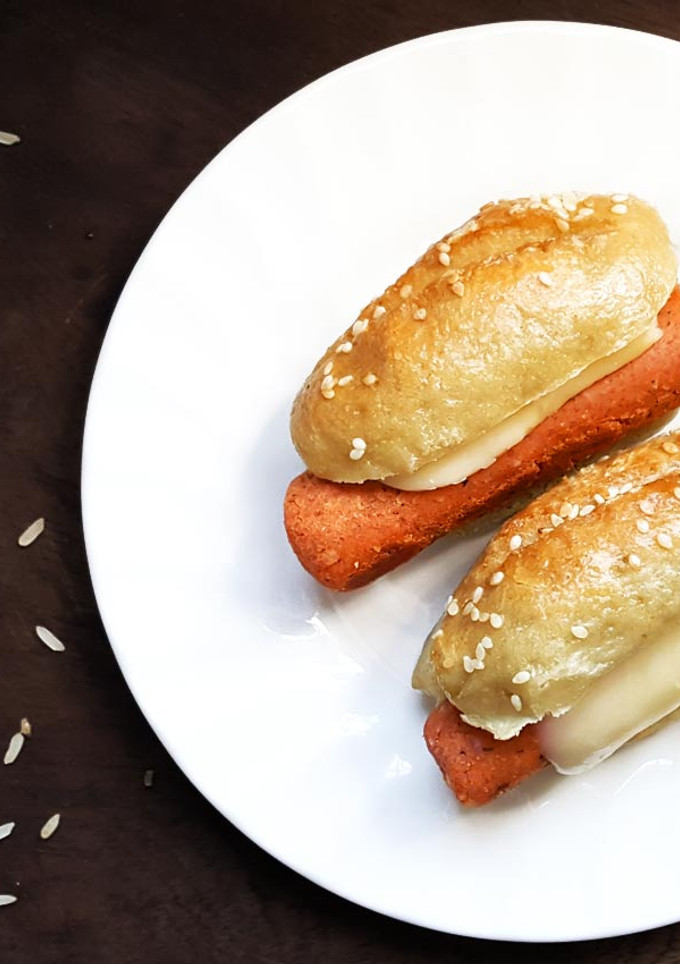 Una foto de Las mejores salchichas vegetarianas / veganas / SIN GLUTEN del mundo! Fácil, sencillo, ECONÓMICO (Y en la multiprocesadora!)