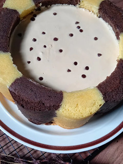 Foto resep Resep Marmer cake bunga