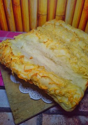 Foto resep Cheese bread stick (milky bread eggless)