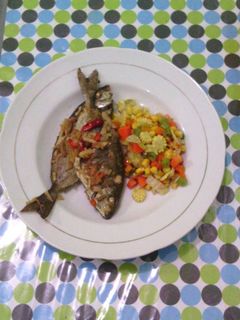 Foto resep ikan rebus tumis sayuran # diet mayo