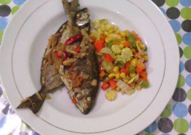 ikan rebus tumis sayuran # diet mayo