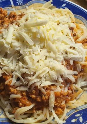 Tejszínes-Bolognaim spagettivel 😋 recept fotója